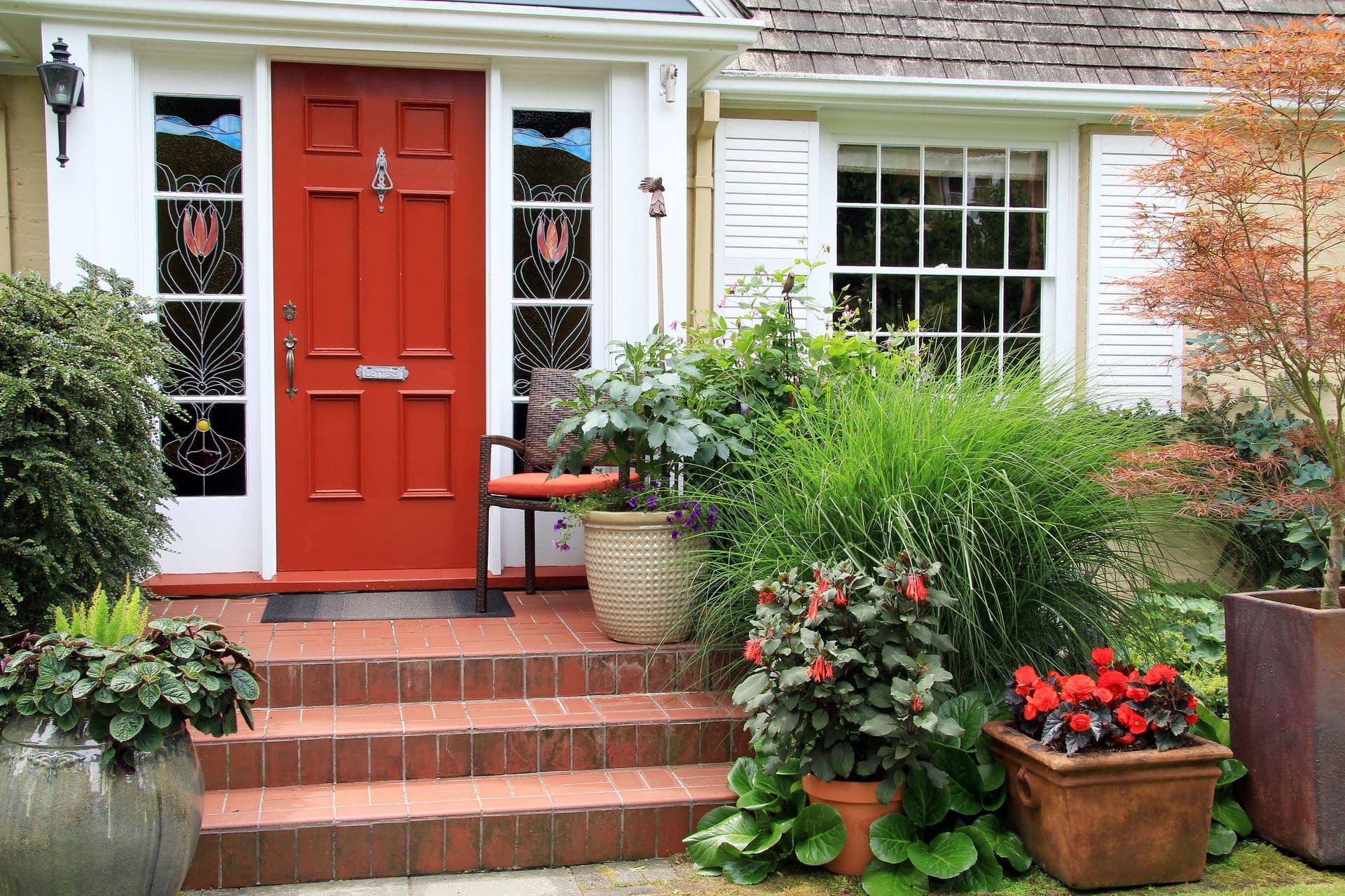 Charming home with red door
